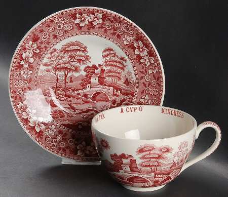 Tower Pink (Older Backstamp) Joke Cup & Saucer Set