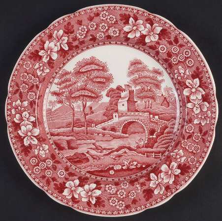 Tower Pink (Older Backstamp) Luncheon Plate