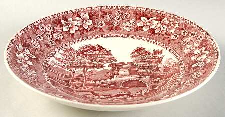 Tower Pink (Older Backstamp) Bread and Butter Bowl by Spode