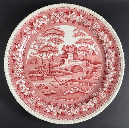 Tower Pink (Older Backstamp) 16" Chop Plate (Round Platter)