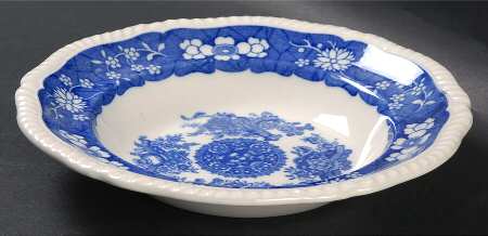 Trophies (Blue) Rim Soup Bowl