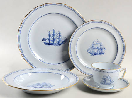 Trade Winds Blue 40 Piece Estate Set