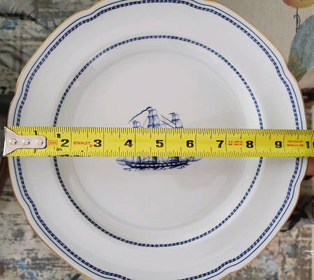 Trade Winds Blue Dinner Plate