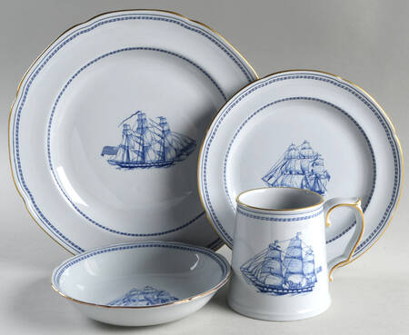 Trade Winds Blue 4 Piece Place Setting