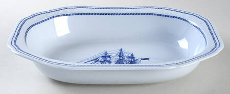 Trade Winds Blue 9" Oval Vegetable Bowl