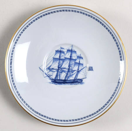 Trade Winds Blue Saucer for Oversized London Shape Cup