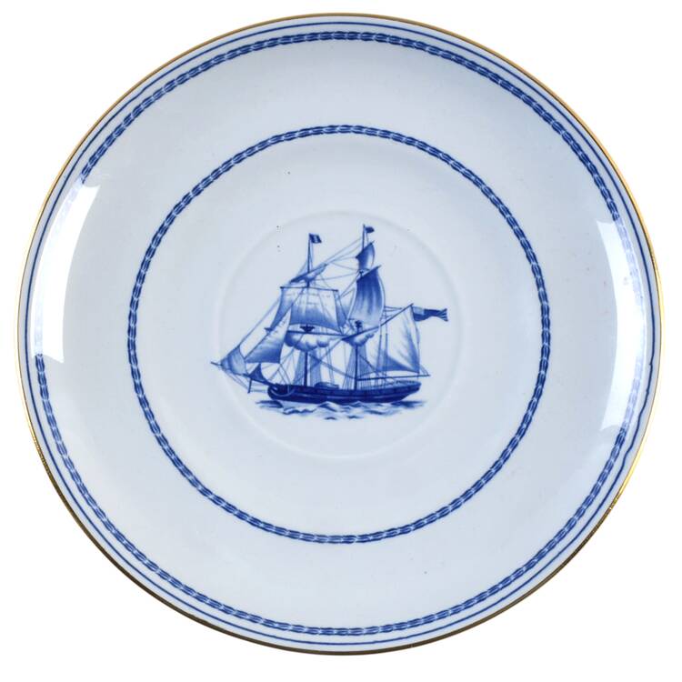 Trade Winds Blue Saucer for Cream Soup Bowl