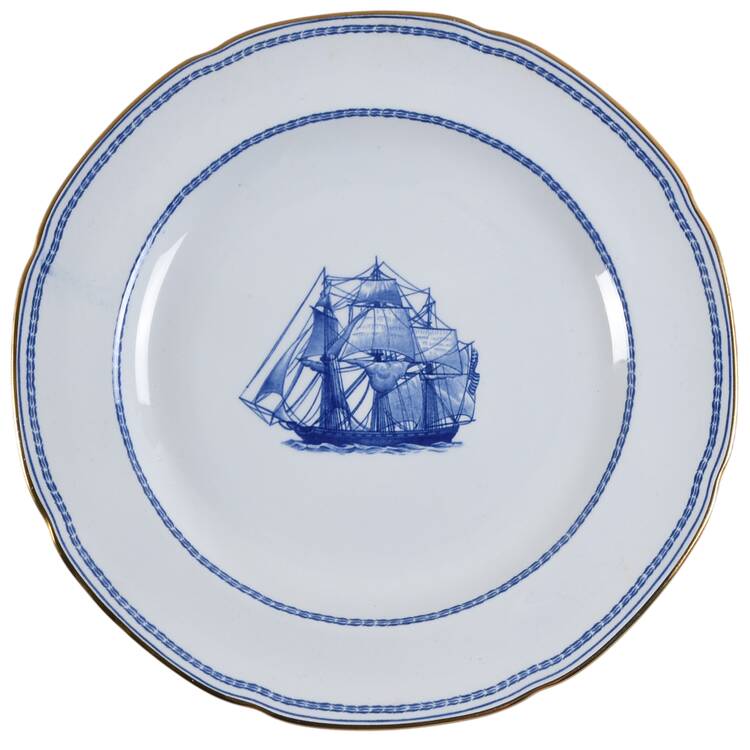 Trade Winds Blue Salad Plate