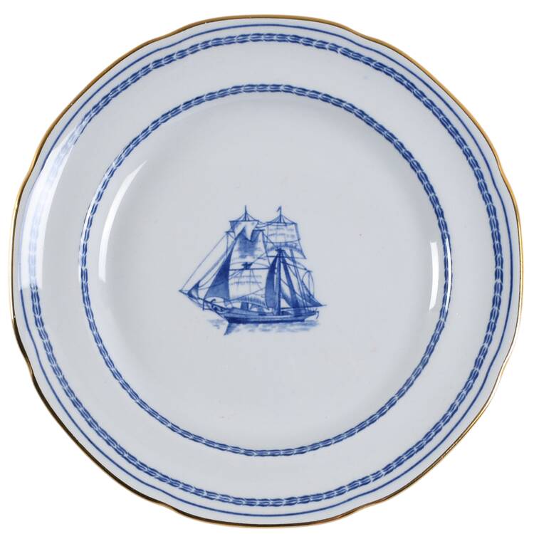 Trade Winds Blue Bread & Butter Plate