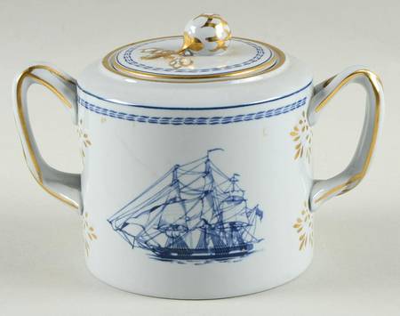 Trade Winds Blue Mini Sugar Bowl & Lid