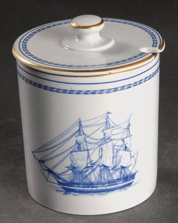 Trade Winds Blue Jam/Jelly & Lid