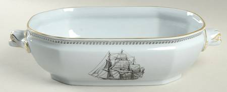 Trade Winds Black Oval Vegetable No Lid