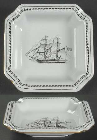 Trade Winds Black Small Ashtray