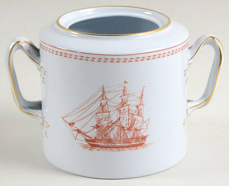 Trade Winds Red (Gold Trim) Sugar Bowl No Lid