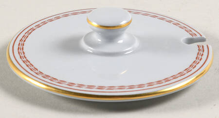 Trade Winds Red (Gold Trim) Lid for Jam/Jelly