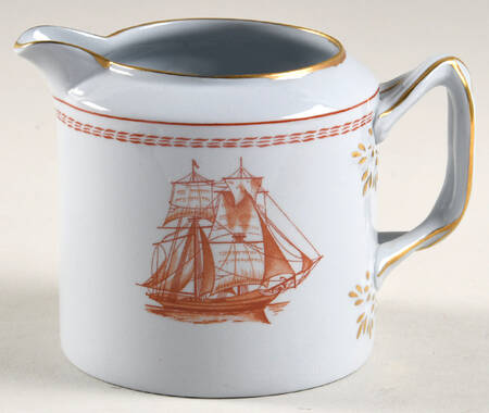 Trade Winds Red (Gold Trim) Mini Creamer