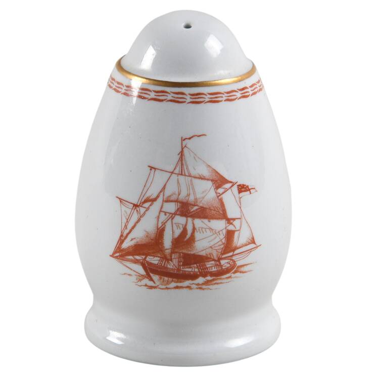 Trade Winds Red (Gold Trim) Salt Shaker