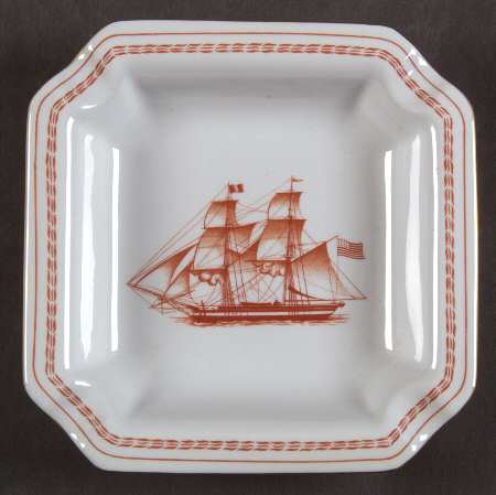 Trade Winds Red (Gold Trim) Small Ashtray
