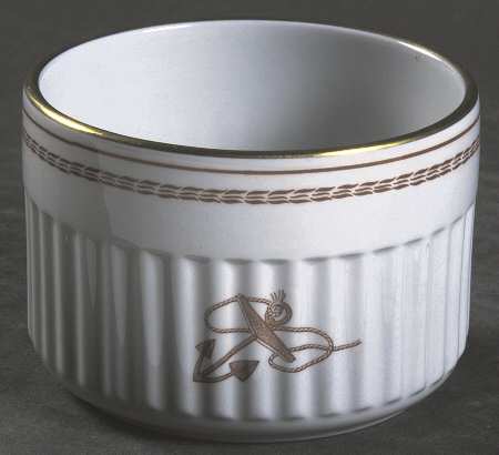 Trade Winds Red (Gold Trim) Oven-to-Table Ramekin