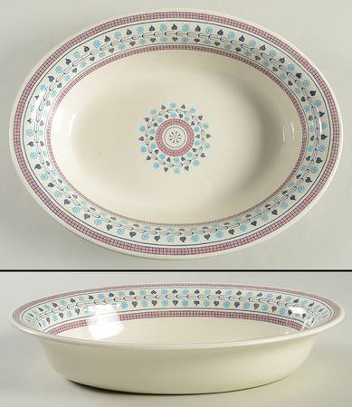 Tuscan 9" Oval Vegetable Bowl