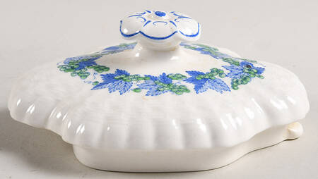 Valencia Blue Green (White Background) Lid for Teapot