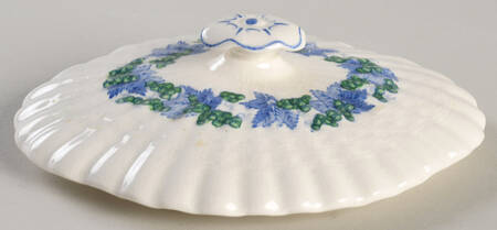 Valencia Blue Green (White Background) Lid for Sugar Bowl