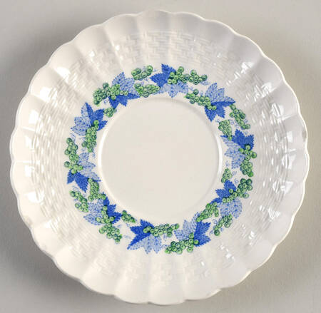 Valencia Blue Green (White Background) Saucer