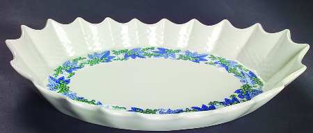 Valencia Blue Green (White Background) Jubilee Platter