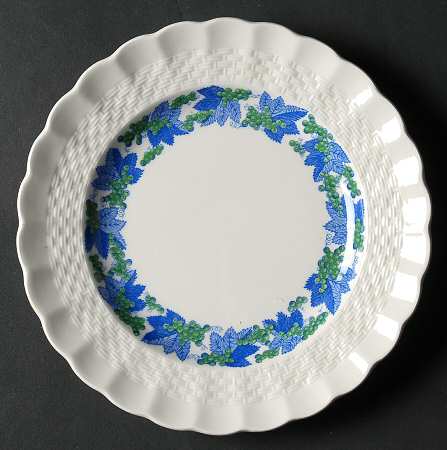 Valencia Blue Green (White Background) Bread & Butter Plate