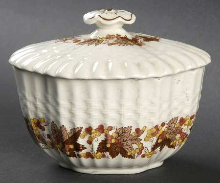 Valencia Brown Mini Sugar Bowl & Lid