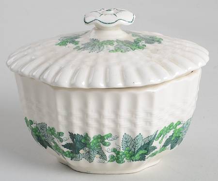 Valencia Green (No Trim or Verge) Mini Sugar Bowl & Lid