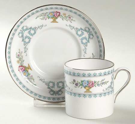 Versailles Flat Demitasse Cup & Saucer Set