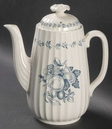 Victoria (Blue) Coffee Pot & Lid