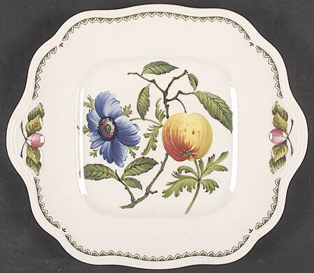 Victoria Square Handled Cake Plate