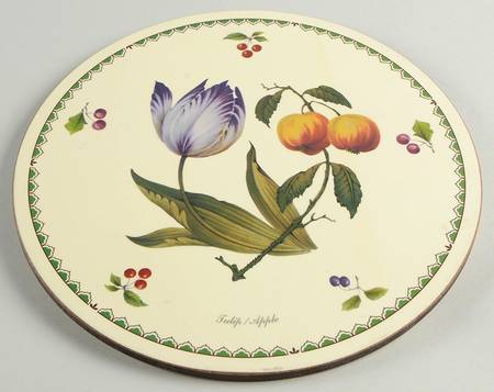 Victoria Round Cork Back Trivet