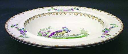 Vienna (Bird Center, Yellow, Smooth) Muffin Dish No Lid