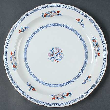 Virginia (Older, Blue Background) Service Plate (Charger)