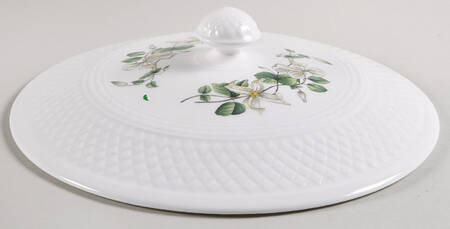 Virginia (Bone, Newer) Lid for Round Vegetable