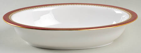 Viscount Maroon 9" Oval Vegetable Bowl