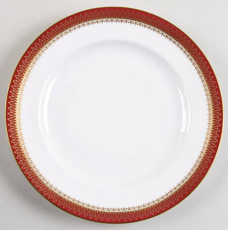 Viscount Maroon Salad Plate