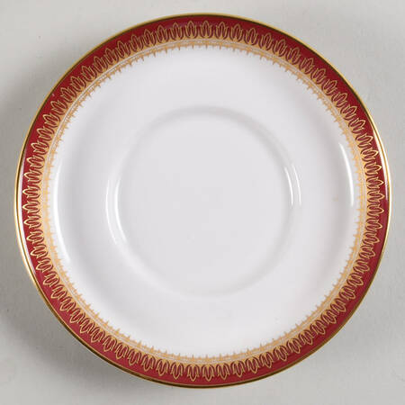 Viscount Maroon Saucer for Demitasse Cup