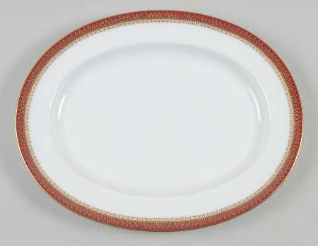 Viscount Maroon 12" Oval Serving Platter