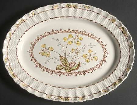 Wicker Dell 14" Oval Serving Platter