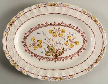 Wicker Dell 11" Oval Serving Platter