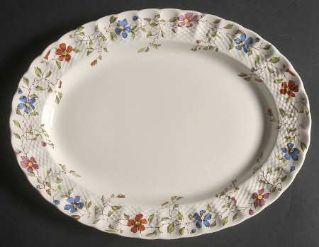 Wicker Dale 12" Oval Serving Platter