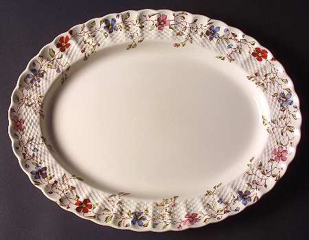 Wicker Dale 14" Oval Serving Platter