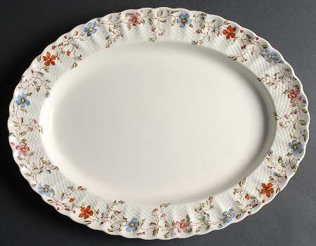 Wicker Dale 17" Oval Serving Platter