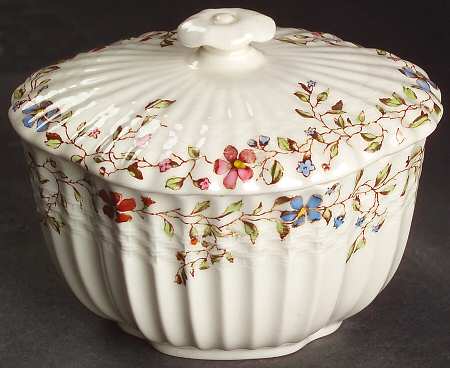 Wicker Dale Sugar Bowl & Lid