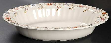 Wicker Dale 11" Oval Vegetable Bowl