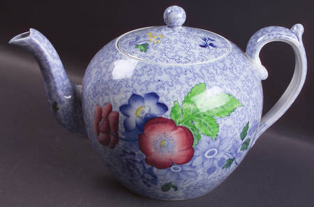 Wild Flower Blue Teapot & Lid